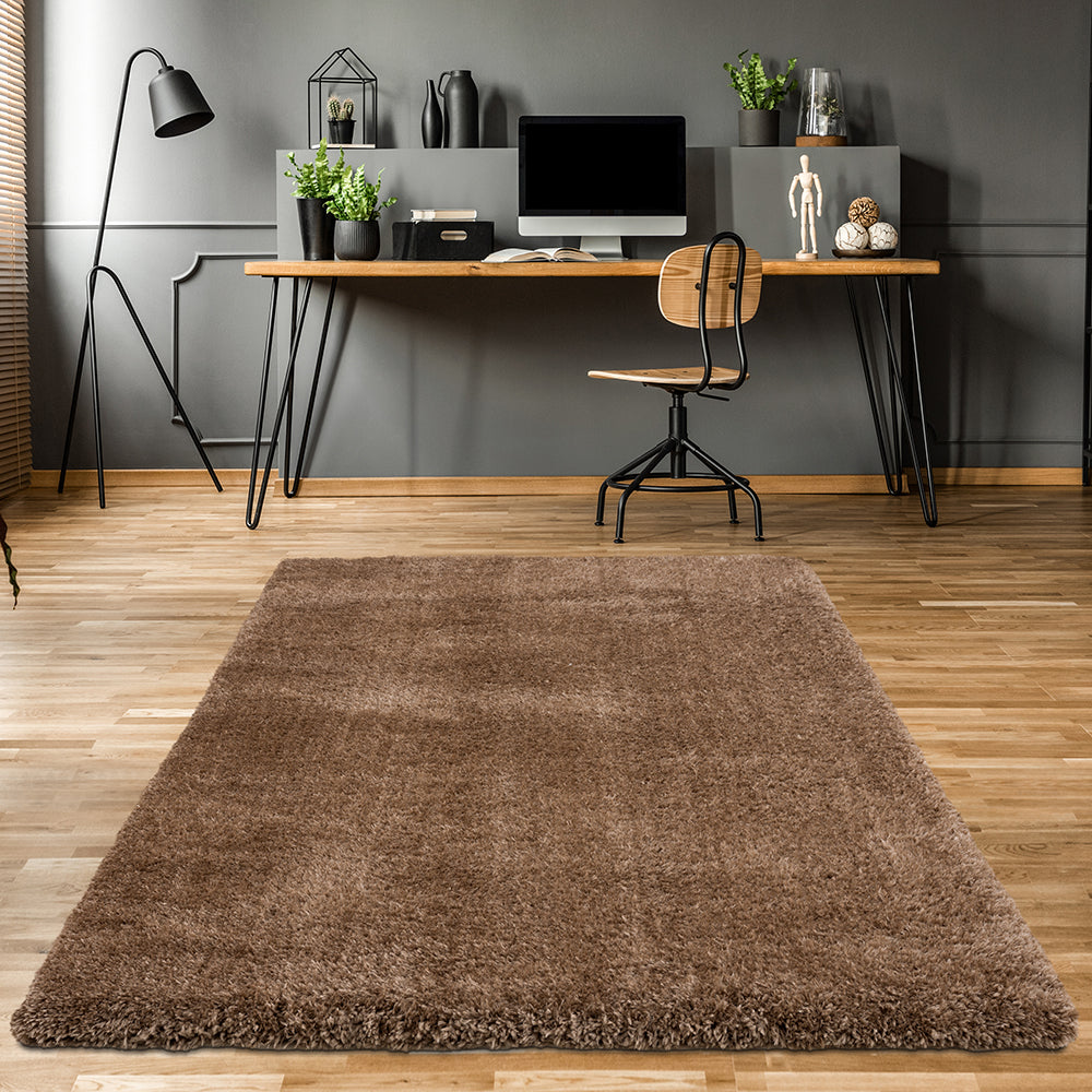 Plush Brown Rug - Ambedo Home