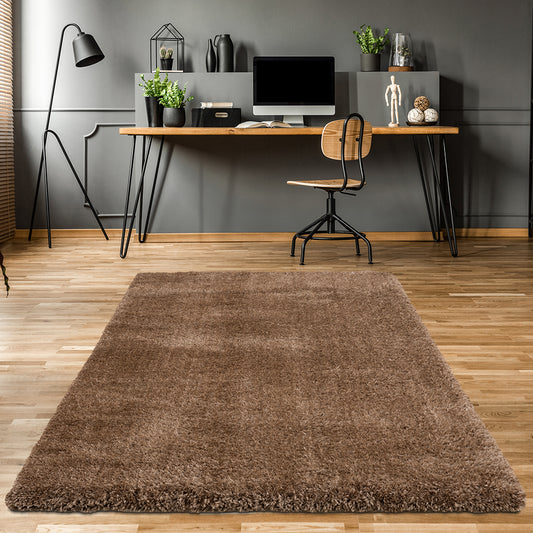 Plush Brown Rug - Ambedo Home